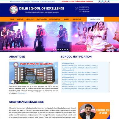 School Website design by basti express